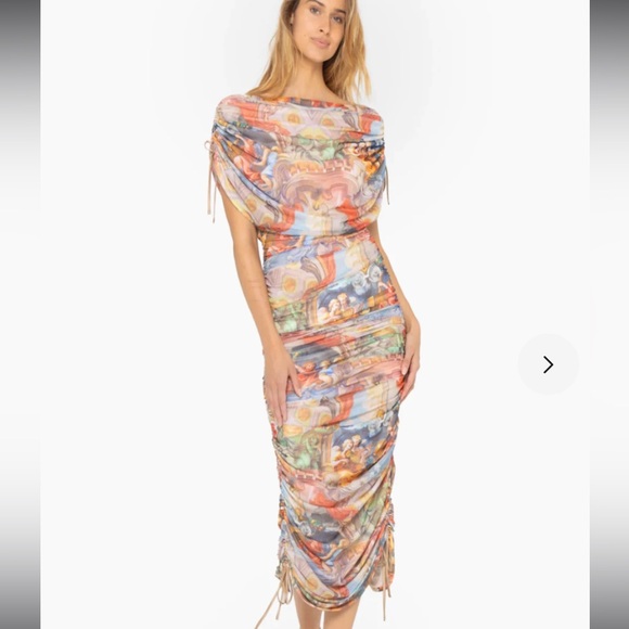 Just Bee Queen Georgia Dress Multicolor with Subtle Gaudi Print XS - Picture 1 of 13
